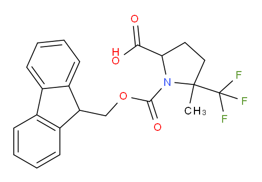 1-{[(9H-fluoren-9-yl)methoxy]carbonyl}-5-methyl-5-(trifluoromethyl)pyrrolidine-2-carboxylic acid
