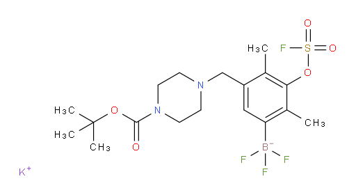 potassium [5-({4-[(tert-butoxy)carbonyl]piperazin-1-yl}methyl)-3-[(fluorosulfonyl)oxy]-2,4-dimethylphenyl]trifluoroboranuide