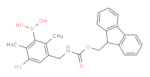 {3-[({[(9H-fluoren-9-yl)methoxy]carbonyl}amino)methyl]-2,6-dimethyl-5-sulfanylphenyl}boronic acid