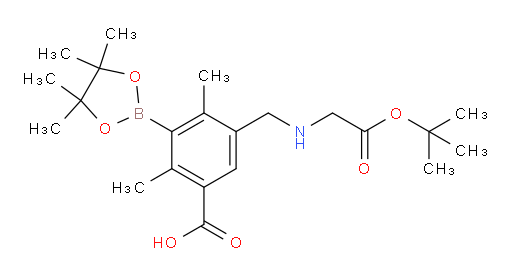5-({[2-(tert-butoxy)-2-oxoethyl]amino}methyl)-2,4-dimethyl-3-(4,4,5,5-tetramethyl-1,3,2-dioxaborolan-2-yl)benzoic acid