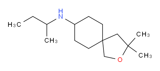 N-(butan-2-yl)-3,3-dimethyl-2-oxaspiro[4.5]decan-8-amine