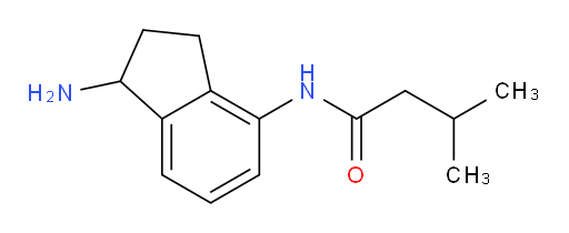 N-(1-amino-2,3-dihydro-1H-inden-4-yl)-3-methylbutanamide