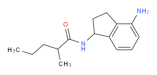 N-(4-amino-2,3-dihydro-1H-inden-1-yl)-2-methylpentanamide