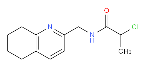 2-chloro-N-[(5,6,7,8-tetrahydroquinolin-2-yl)methyl]propanamide