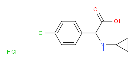 2-(4-chlorophenyl)-2-(cyclopropylamino)acetic acid hydrochloride