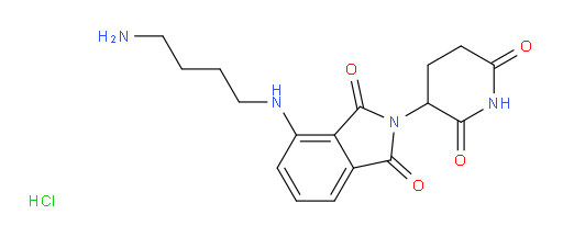4-[(4-aminobutyl)amino]-2-(2,6-dioxopiperidin-3-yl)-2,3-dihydro-1H-isoindole-1,3-dione hydrochloride