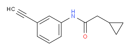 2-cyclopropyl-N-(3-ethynylphenyl)acetamide