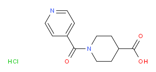 1-(pyridine-4-carbonyl)piperidine-4-carboxylic acid hydrochloride
