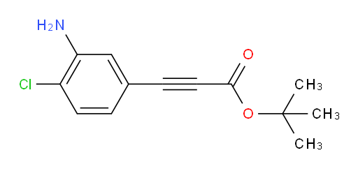 tert-butyl 3-(3-amino-4-chlorophenyl)prop-2-ynoate