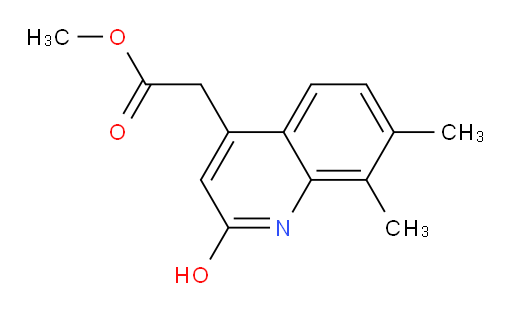 methyl 2-(2-hydroxy-7,8-dimethylquinolin-4-yl)acetate