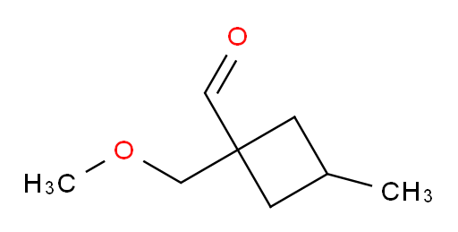 1-(methoxymethyl)-3-methylcyclobutane-1-carbaldehyde