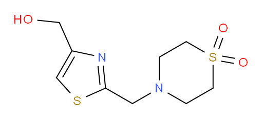 4-{[4-(hydroxymethyl)-1,3-thiazol-2-yl]methyl}-1lambda6-thiomorpholine-1,1-dione