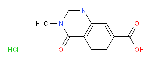 3-methyl-4-oxo-3,4-dihydroquinazoline-7-carboxylic acid hydrochloride
