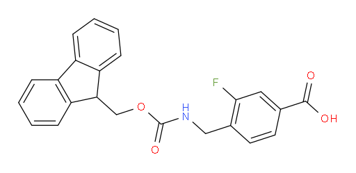 4-[({[(9H-fluoren-9-yl)methoxy]carbonyl}amino)methyl]-3-fluorobenzoic acid