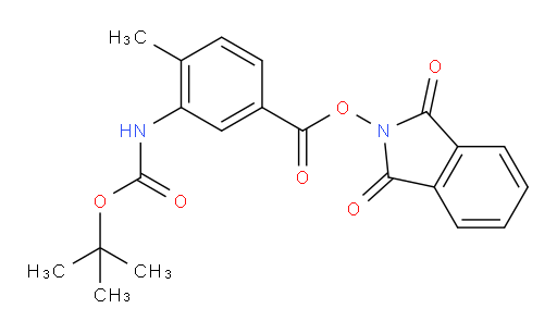 1,3-dioxo-2,3-dihydro-1H-isoindol-2-yl 3-{[(tert-butoxy)carbonyl]amino}-4-methylbenzoate