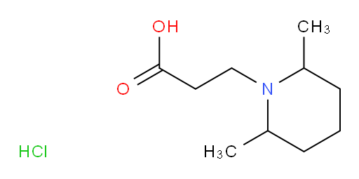 3-(2,6-dimethylpiperidin-1-yl)propanoic acid hydrochloride