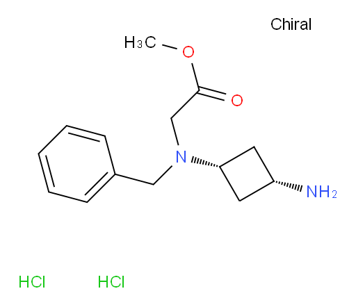 methyl 2-{benzyl[(1s,3s)-3-aminocyclobutyl]amino}acetate dihydrochloride