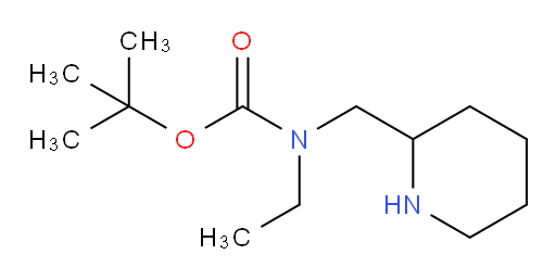 tert-butyl N-ethyl-N-[(piperidin-2-yl)methyl]carbamate