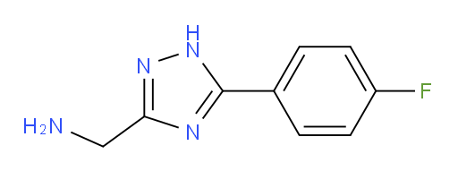 [5-(4-fluorophenyl)-1H-1,2,4-triazol-3-yl]methanamine