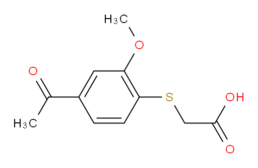 2-[(4-acetyl-2-methoxyphenyl)sulfanyl]acetic acid
