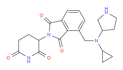 4-{[cyclopropyl(pyrrolidin-3-yl)amino]methyl}-2-(2,6-dioxopiperidin-3-yl)-2,3-dihydro-1H-isoindole-1,3-dione