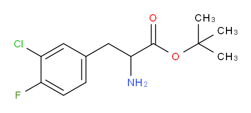 tert-butyl 2-amino-3-(3-chloro-4-fluorophenyl)propanoate