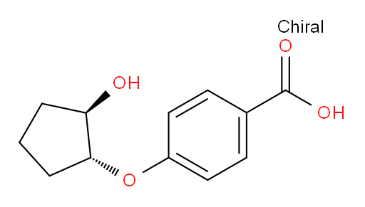 4-{[(1R,2R)-2-hydroxycyclopentyl]oxy}benzoic acid