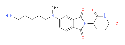 5-[(5-aminopentyl)(methyl)amino]-2-(2,6-dioxopiperidin-3-yl)-2,3-dihydro-1H-isoindole-1,3-dione