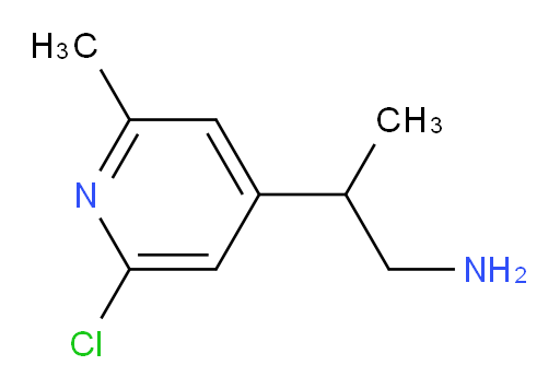 2-(2-chloro-6-methylpyridin-4-yl)propan-1-amine