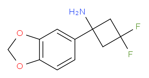 1-(1,3-dioxaindan-5-yl)-3,3-difluorocyclobutan-1-amine