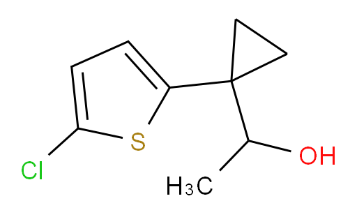 1-[1-(5-chlorothiophen-2-yl)cyclopropyl]ethan-1-ol