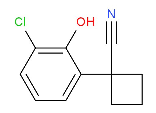 1-(3-chloro-2-hydroxyphenyl)cyclobutane-1-carbonitrile