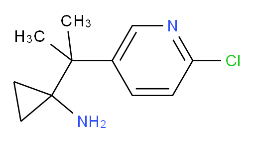 1-[2-(6-chloropyridin-3-yl)propan-2-yl]cyclopropan-1-amine