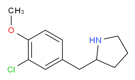 2-[(3-chloro-4-methoxyphenyl)methyl]pyrrolidine