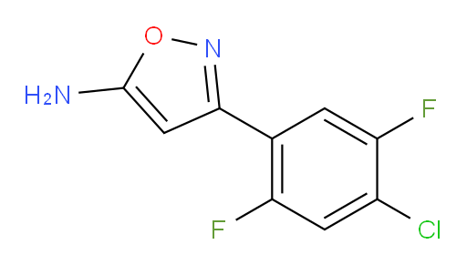 3-(4-chloro-2,5-difluorophenyl)-1,2-oxazol-5-amine