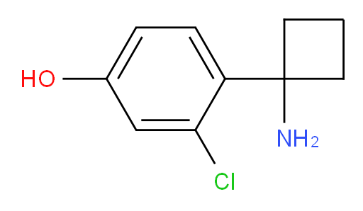 4-(1-aminocyclobutyl)-3-chlorophenol