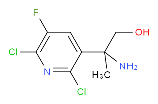 2-amino-2-(2,6-dichloro-5-fluoropyridin-3-yl)propan-1-ol