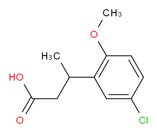 3-(5-chloro-2-methoxyphenyl)butanoic acid