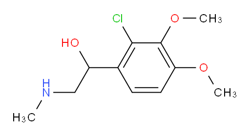 1-(2-chloro-3,4-dimethoxyphenyl)-2-(methylamino)ethan-1-ol