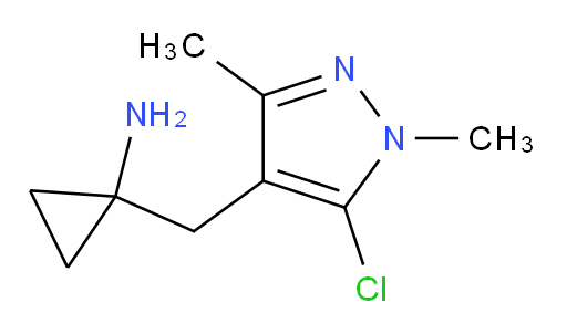 1-[(5-chloro-1,3-dimethyl-1H-pyrazol-4-yl)methyl]cyclopropan-1-amine