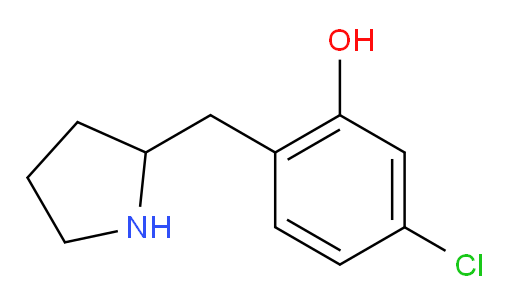 5-chloro-2-[(pyrrolidin-2-yl)methyl]phenol