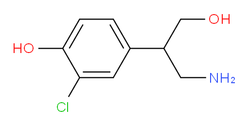 4-(1-amino-3-hydroxypropan-2-yl)-2-chlorophenol