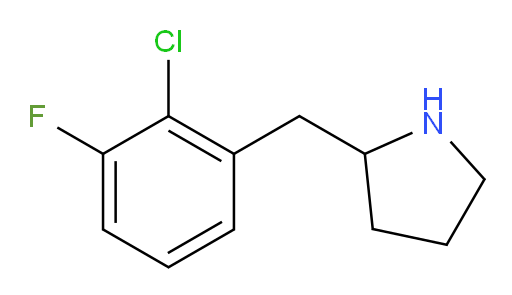 2-[(2-chloro-3-fluorophenyl)methyl]pyrrolidine
