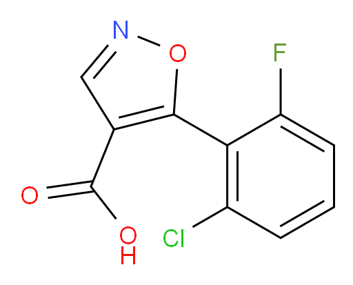 5-(2-chloro-6-fluorophenyl)-1,2-oxazole-4-carboxylic acid