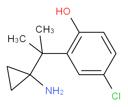 2-[2-(1-aminocyclopropyl)propan-2-yl]-4-chlorophenol
