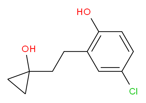 4-chloro-2-[2-(1-hydroxycyclopropyl)ethyl]phenol
