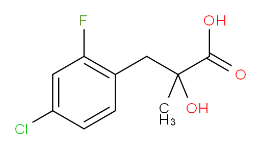 3-(4-chloro-2-fluorophenyl)-2-hydroxy-2-methylpropanoic acid