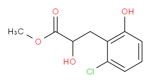 methyl 3-(2-chloro-6-hydroxyphenyl)-2-hydroxypropanoate