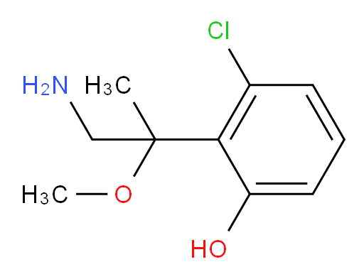 2-(1-amino-2-methoxypropan-2-yl)-3-chlorophenol