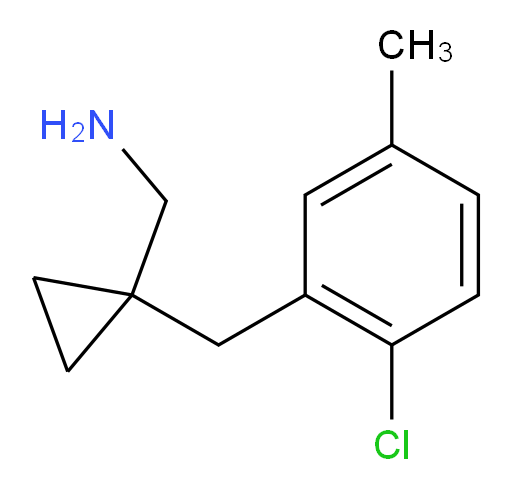 {1-[(2-chloro-5-methylphenyl)methyl]cyclopropyl}methanamine